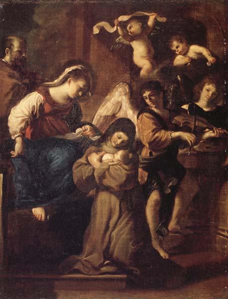 Giovanni Francesco Barbieri Called Il Guercino The Vistion of St.Francesca Romana Sweden oil painting art
